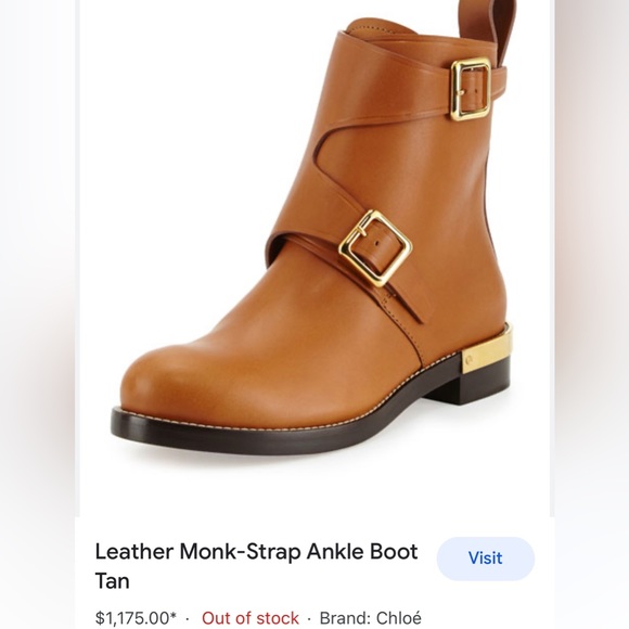 Chloé 'Colby' Double Monk Strap Moto Ankle Boot - Picture 3 of 11